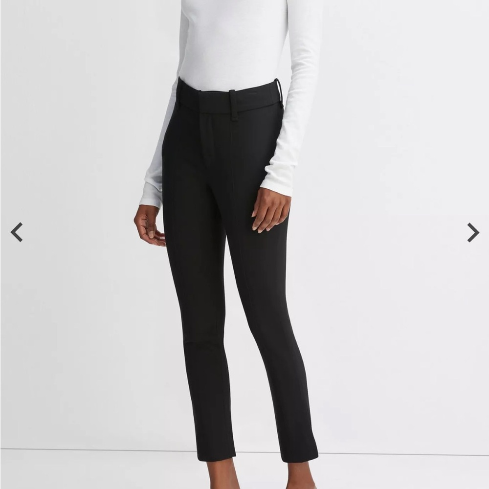 NWT Vince High Rise Cigarette Pant Black Size 2 $325